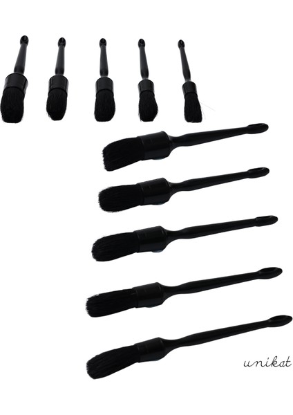 5'li Siyah Renk Farklı Boylarda Detay Temizlik Fırçası - Piano Black fiyatları