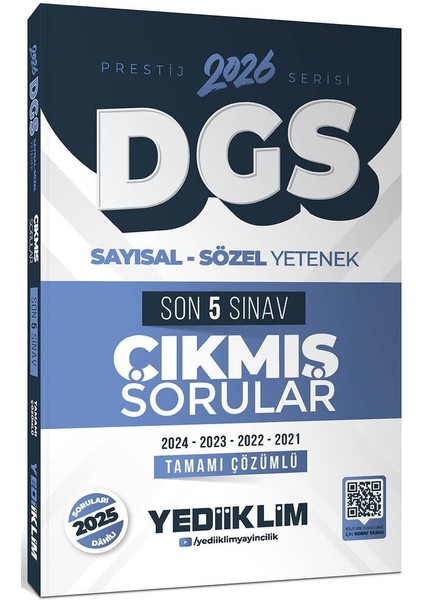 Yediiklim 2026 Dgs Prestij Serisi Sayısal Sözel Yetenek Tamamı Çözümlü Son 5 Sınav Çıkmış Sorular