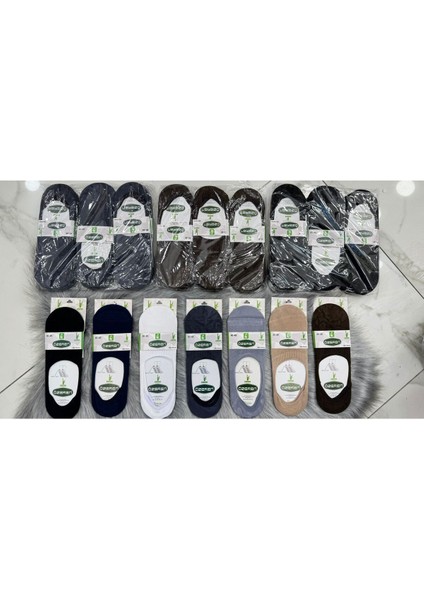 Iç Giyim Özeren Lüx Bambu Babet Erkek Çorap Ekonomik Paket (12 Adet)
