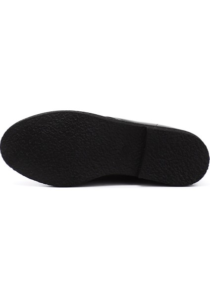 Kadın Siyah Oxford Kalıp Kauçuk Taban Hakiki Deri Bot indirimleri