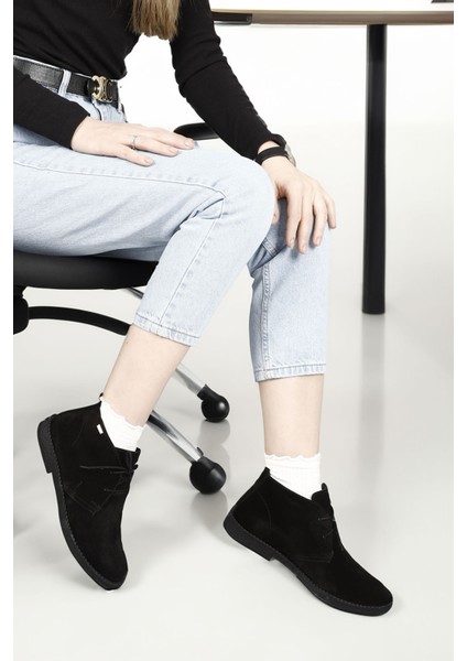 Gön Hakiki Deri Oxford Kalıp Kauçuk Taban Bağcıklı Kadın Günlük Bot 51456 fiyatları