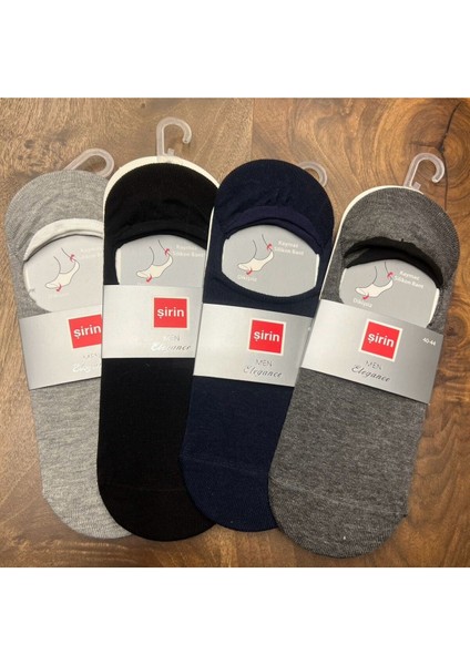 Babet Silikonlu Dikişsiz Erkek Çorap (12 Adet) 40-44