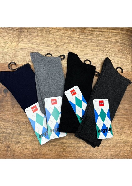 Likralı Kalın Erkek Çorap (12 Adet) 40-44