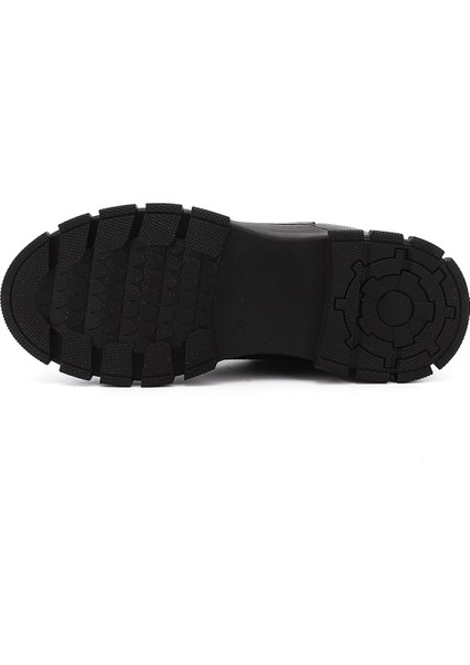 Kadın Siyah Kauçuk Taban Hakiki Deri Chelsea Bot indirimleri