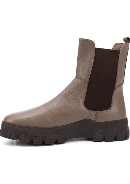 Kadın Vizon Kauçuk Taban Hakiki Deri Chelsea Bot fırsatları