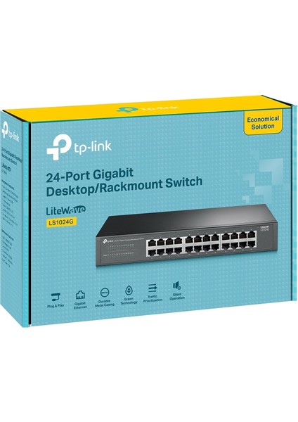 LS1024G | 24-Port Gigabit Switch | Metal Kasa, Qos Destekli, Tak ve Çalıştır | Plug And Play | Kurulum Gerektirmez | Ağ Anahtarı indirimleri