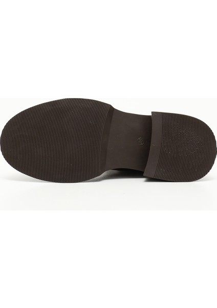 Kadın Kalın Taban Hakiki Deri Chelsea Bot indirimleri