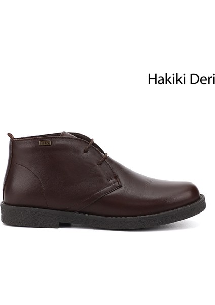 Gön Hakiki Deri Oxford Kalıp Kauçuk Taban Bağcıklı Kadın Günlük Bot 51456