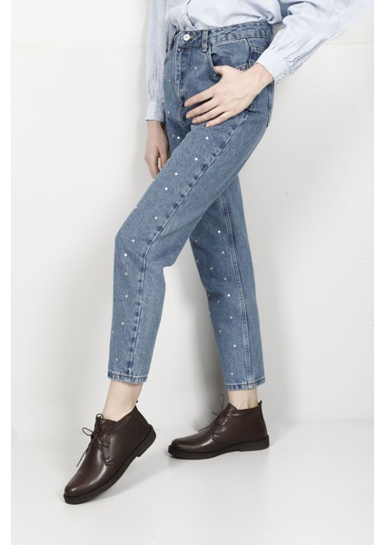 Gön Hakiki Deri Oxford Kalıp Kauçuk Taban Bağcıklı Kadın Günlük Bot 51456 fiyatları