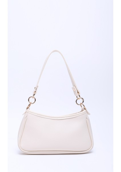 Krem SHK113 Suni Deri Astarlı Fermuarlı Ayarlanabilir Askılı El, Kol ve Omuz Çantası fırsatları