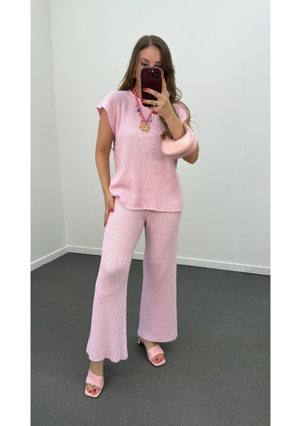 Malia Ince Örme Melanj Takım modelleri