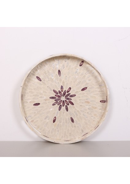 Mylamp Pure Sedef 40 X4,5 Cm. Sedefli Mozaik Tepsi
