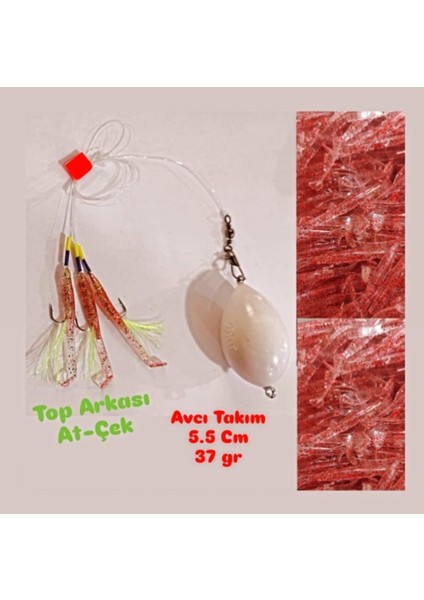 At-Çek Spin ( Top Arkası ) 5,5 cm 37 gr Kırmızı Avcı Balık