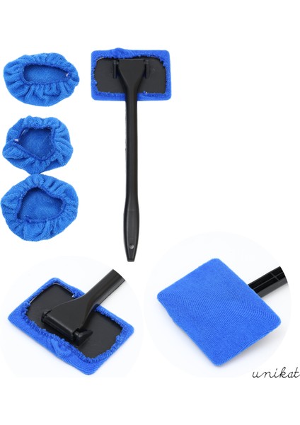 Mikrofiber Bez Cam Temizleme Aparatı 3 Adet Yedek Başlıklı fiyatları