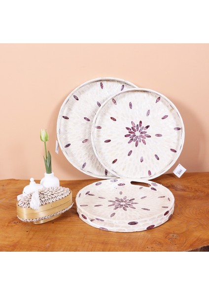 Mylamp Pure Sedef 45 X5 Cm. Sedefli Mozaik Tepsi fiyatları