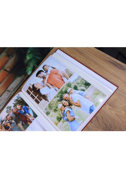 15x21 cm 200'lük Ciltbezli Deluxe Fotoğraf Albümü Bordo modelleri