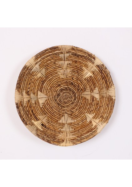 Mylamp Kaunos 50X12 cm Çap- Doğal Abaka Duvar Tabağı