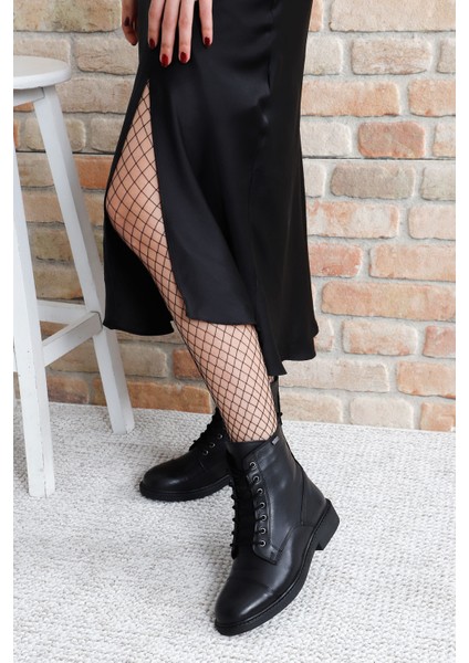 Kadın Siyah Fermuarlı Hakiki Deri Postal Bot fiyatları