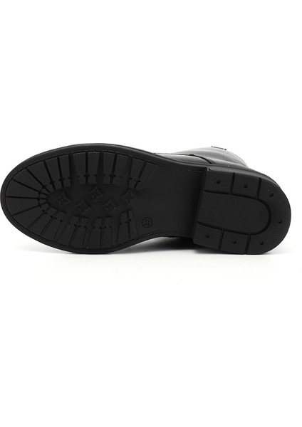 Kadın Siyah Fermuarlı Hakiki Deri Postal Bot indirimleri