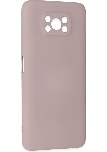 Xiaomi Pocophone X3 Kılıf Nano Içi Kadife Silikon - Pudra - UST3638-6828 fiyatları