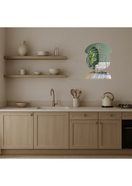 Kadın Polis Memuru Emoji Dekoratif Aynalı Tablo - UST3373-7003 modelleri