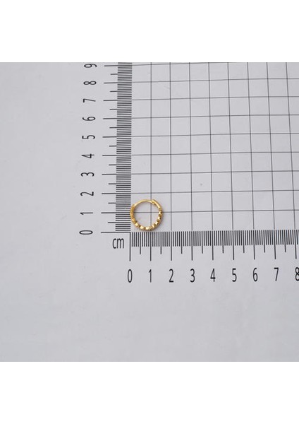 Yıldızlar 14 Ayar Altın Küpe Orta Boy