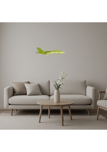 Dekoratif Uçak Altın Aynalı Tablo - Model 32 - UST2169-9425