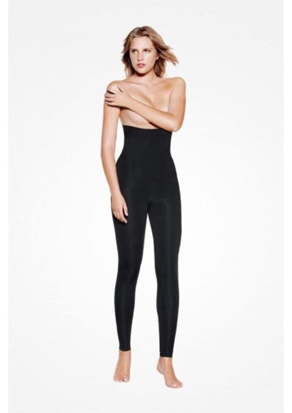 Kadın Siyah Iki Beden Korse Tayt