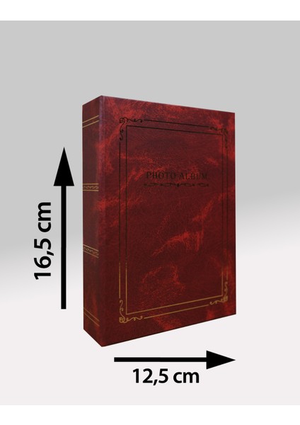 10x15 cm 100’lük Ciltbezli Deluxe Fotoğraf Albümü Bordo fırsatları