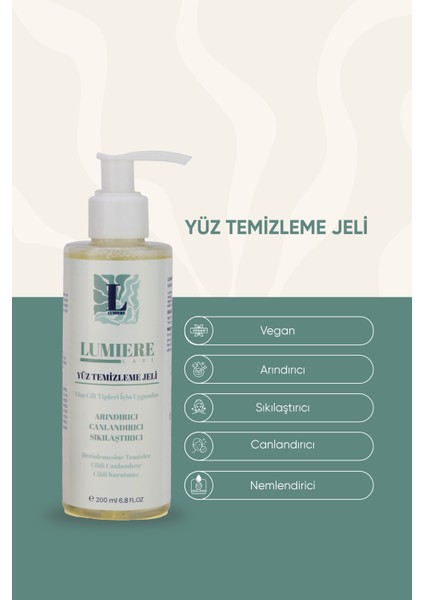 Yüz Yıkama Jeli Dengeleyici Etkiyle Tüm Cilt Tiplerine Uygun 200 ml Vegan İçerik