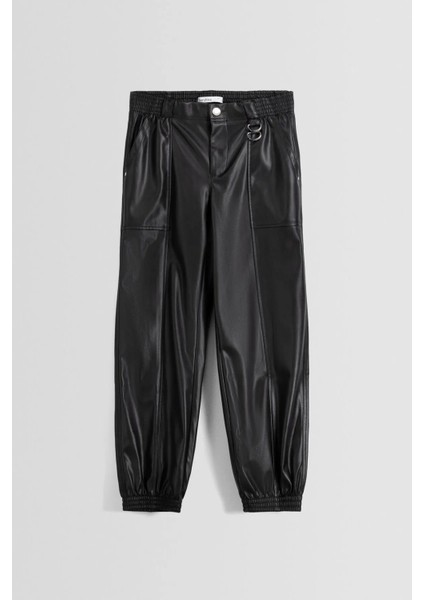 Allbucks Bershka, Suni Deri Jogger Pantolon ABBRS0043 indirimleri