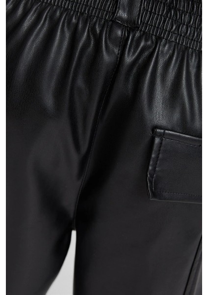 Allbucks Bershka, Suni Deri Jogger Pantolon ABBRS0043