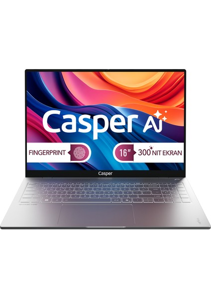 Nirvana S100 Intel Core Ultra 7 255H 32GB DDR5 250GB SSD Freedos Taşınabilir Bilgisayar 16" S100.255H-DU00X-G-F