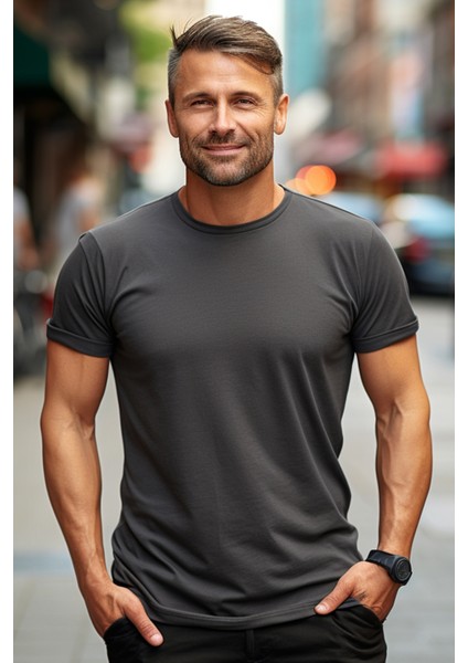 Erkek Antrasit Gri Clima Cool T-Shirt S modelleri