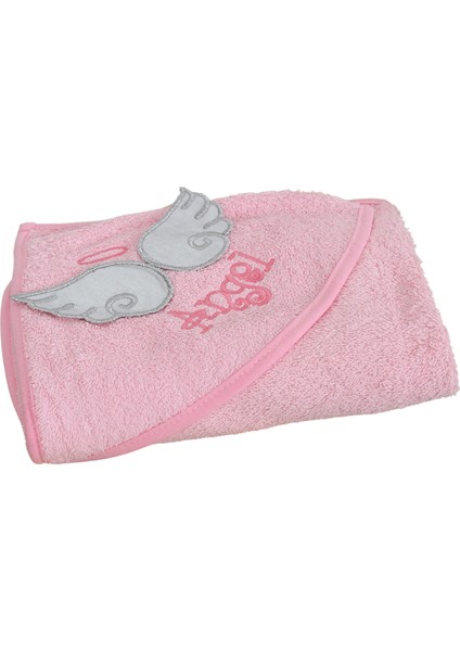 %100 Pamuk Yenidoğan Bebek Kundak Nakışlı Banyo Havlu Pembe modelleri