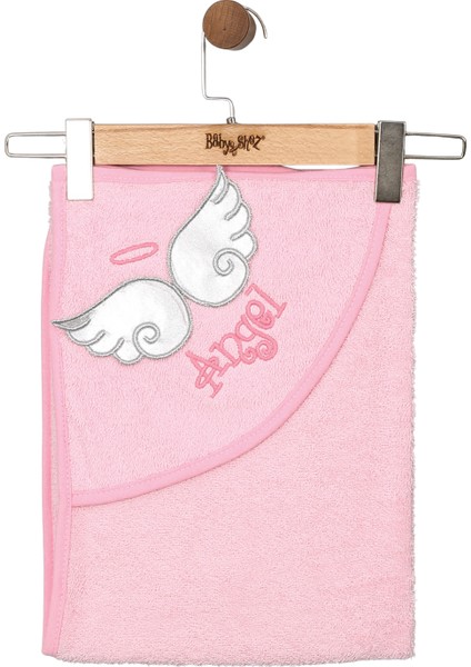 %100 Pamuk Yenidoğan Bebek Kundak Nakışlı Banyo Havlu Pembe fırsatları