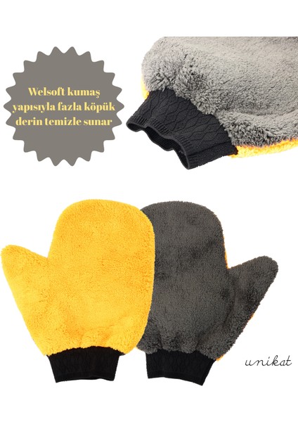 Mikrofiber El Geçirmeli Çift Yüzlü Araç Yıkama Mopu - 1ADET fiyatları