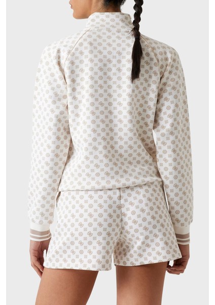 Aggie 4g Logo Baskılı Regular Fit Dik Yaka Scuba Sweat V5YQ03KB212 Bayan Sweat V5YQ03 KB212 P1MS modelleri