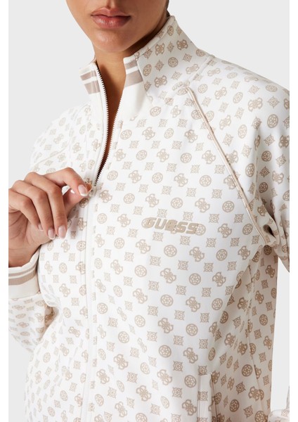 Aggie 4g Logo Baskılı Regular Fit Dik Yaka Scuba Sweat V5YQ03KB212 Bayan Sweat V5YQ03 KB212 P1MS fırsatları