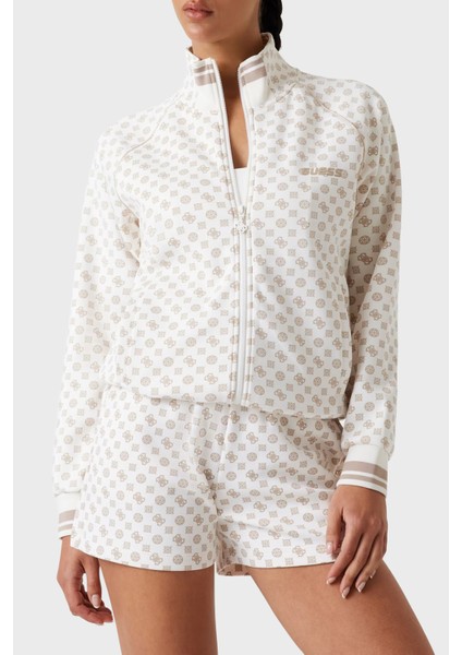 Aggie 4g Logo Baskılı Regular Fit Dik Yaka Scuba Sweat V5YQ03KB212 Bayan Sweat V5YQ03 KB212 P1MS