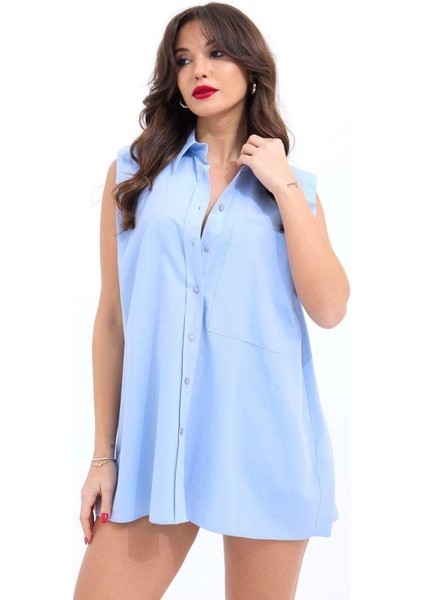 Mottisfashion 5210 Gömlek-Mavi fırsatları