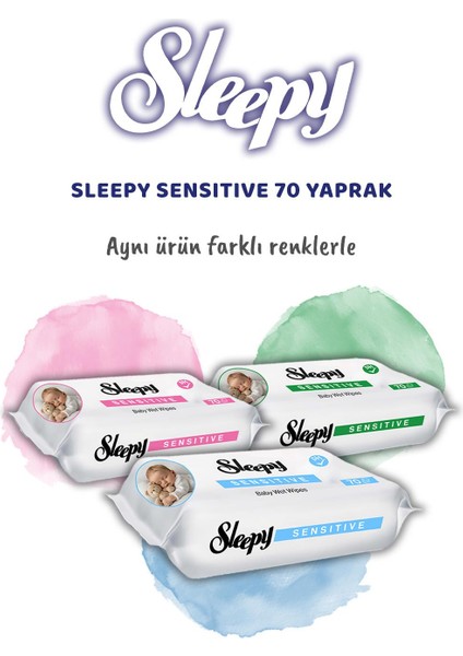 Sensitive 70'li Islak Bebek Havlusu