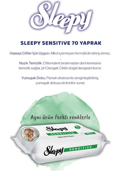 Sensitive 70'li Islak Bebek Havlusu fırsatları