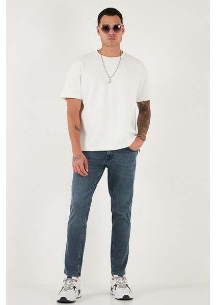 Pamuklu Regular Fit Normal Bel Boru Paça Jeans Erkek Kot Pantolon 2211C02PARMA