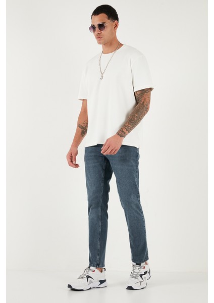 Pamuklu Regular Fit Normal Bel Boru Paça Jeans Erkek Kot Pantolon 2211C02PARMA fırsatları