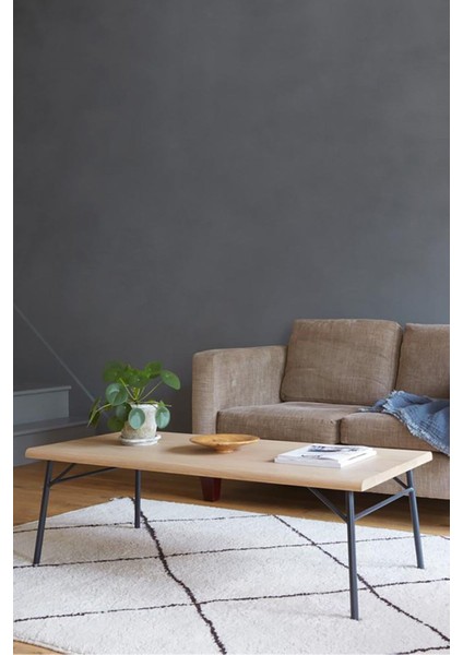 Chesil Siyah Metal Ahşap Orta Sehpa fiyatları