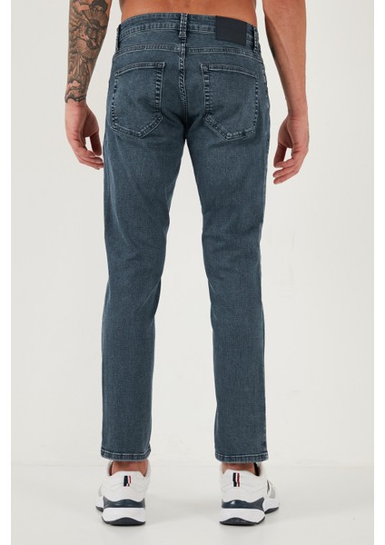 Pamuklu Regular Fit Normal Bel Boru Paça Jeans Erkek Kot Pantolon 2211C02PARMA
