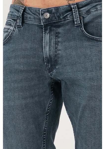 Pamuklu Regular Fit Normal Bel Boru Paça Jeans Erkek Kot Pantolon 2211C02PARMA