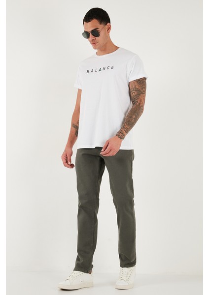 Pamuklu Comfort Fit Normal Bel Boru Paça Jeans Erkek Kot Pantolon 4412C19TEXAS