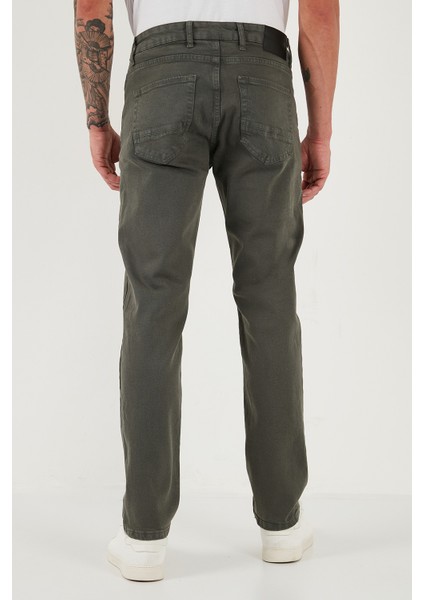 Pamuklu Comfort Fit Normal Bel Boru Paça Jeans Erkek Kot Pantolon 4412C19TEXAS indirimleri